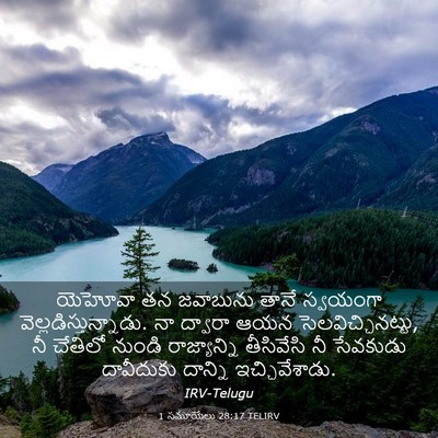 Picture 03 - 1 సమూయేలు 28:17 TELIRV - యెహోవా తన జవాబును - Bible Verse Picture