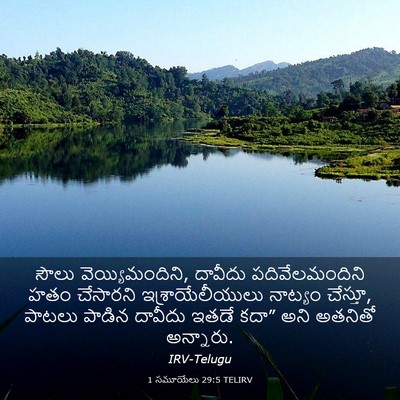 Picture 03 - 1 సమూయేలు 29:5 TELIRV - సౌలు - Bible Verse Picture