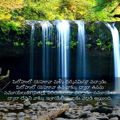 Picture 03 - 1 సమూయేలు 3:21 TELIRV - షిలోహులో యెహోవా - Bible Verse Picture