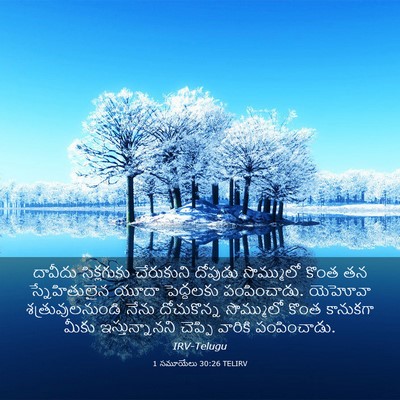 Picture 03 - 1 సమూయేలు 30:26 TELIRV - దావీదు సిక్లగుకు - Bible Verse Picture