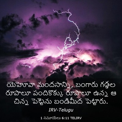 Picture 03 - 1 సమూయేలు 6:11 TELIRV - యెహోవా మందసాన్ని, - Bible Verse Picture