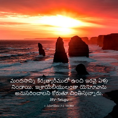 Picture 03 - 1 సమూయేలు 7:2 TELIRV - మందసాన్ని - Bible Verse Picture