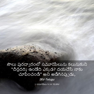 Picture 03 - 1 సమూయేలు 9:18 TELIRV - సౌలు పురద్వారంలో - Bible Verse Picture