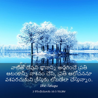 Picture 03 - 2 కొరింథీయులకు 10:5 TELIRV - వాటితో దేవుని - Bible Verse Picture