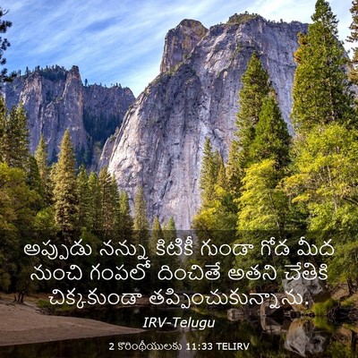 Picture 03 - 2 కొరింథీయులకు 11:33 TELIRV - అప్పుడు నన్ను - Bible Verse Picture
