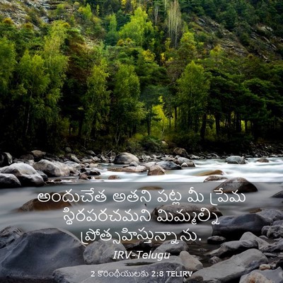 Picture 03 - 2 కొరింథీయులకు 2:8 TELIRV - అందుచేత అతని పట్ల - Bible Verse Picture