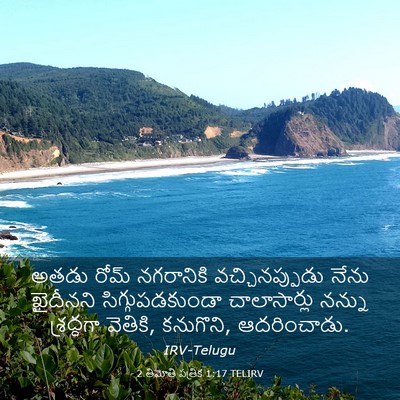 Picture 03 - 2 తిమోతి పత్రిక 1:17 TELIRV - అతడు రోమ్ - Bible Verse Picture
