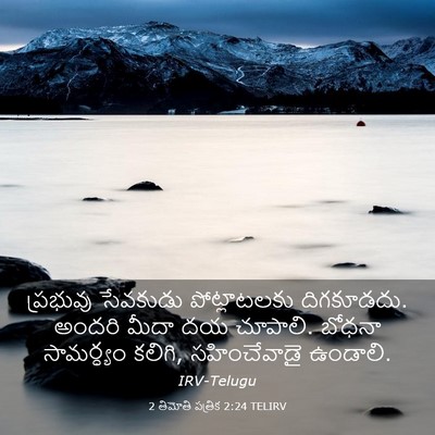Picture 03 - 2 తిమోతి పత్రిక 2:24 TELIRV - ప్రభువు సేవకుడు - Bible Verse Picture