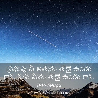 Picture 03 - 2 తిమోతి పత్రిక 4:22 TELIRV - ప్రభువు నీ ఆత్మకు - Bible Verse Picture
