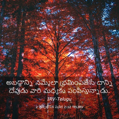 Picture 03 - 2 తెస్సలోనిక పత్రిక 2:12 TELIRV - అబద్ధాన్ని - Bible Verse Picture