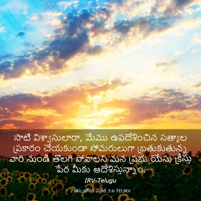 Picture 03 - 2 తెస్సలోనిక పత్రిక 3:6 TELIRV - సాటి - Bible Verse Picture