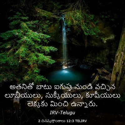 Picture 03 - 2 దినవృత్తాంతాలు 12:3 TELIRV - అతనితో బాటు - Bible Verse Picture
