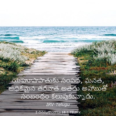 Picture 03 - 2 దినవృత్తాంతాలు 18:1 TELIRV - యెహోషాపాతుకు - Bible Verse Picture