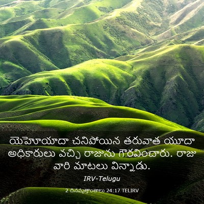 Picture 03 - 2 దినవృత్తాంతాలు 24:17 TELIRV - యెహోయాదా చనిపోయిన - Bible Verse Picture