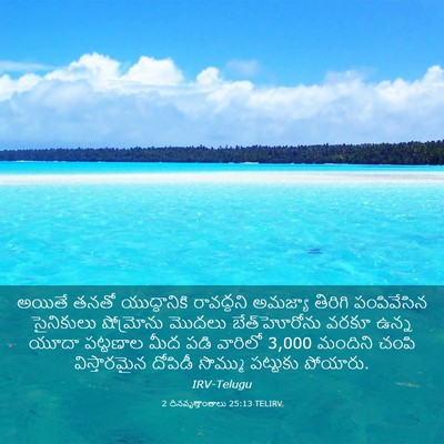 Picture 03 - 2 దినవృత్తాంతాలు 25:13 TELIRV - అయితే తనతో - Bible Verse Picture
