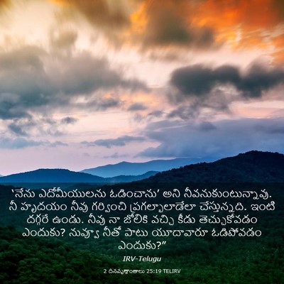 Picture 03 - 2 దినవృత్తాంతాలు 25:19 TELIRV - ‘నేను ఎదోమీయులను - Bible Verse Picture