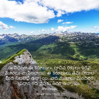 Picture 03 - 2 దినవృత్తాంతాలు 3:13 TELIRV - ఈ విధంగా ఈ - Bible Verse Picture