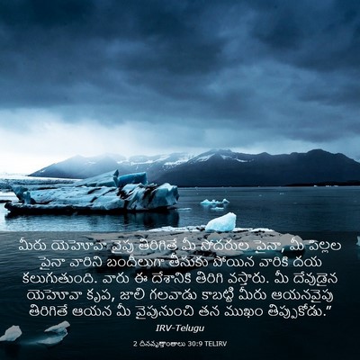 Picture 03 - 2 దినవృత్తాంతాలు 30:9 TELIRV - మీరు యెహోవా వైపు - Bible Verse Picture