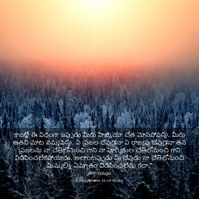 Picture 03 - 2 దినవృత్తాంతాలు 32:15 TELIRV - కాబట్టి ఈ విధంగా - Bible Verse Picture
