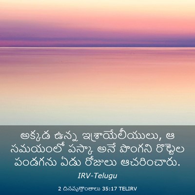 Picture 03 - 2 దినవృత్తాంతాలు 35:17 TELIRV - అక్కడ ఉన్న - Bible Verse Picture