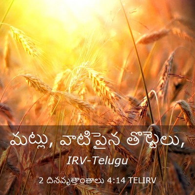 Picture 03 - 2 దినవృత్తాంతాలు 4:14 TELIRV - మట్లు, వాటిపైన - Bible Verse Picture