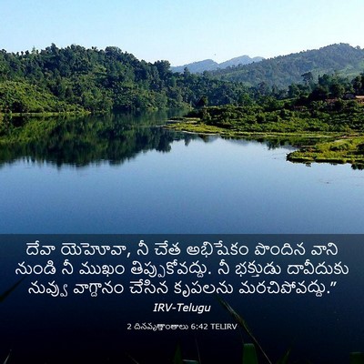 Picture 03 - 2 దినవృత్తాంతాలు 6:42 TELIRV - దేవా యెహోవా, నీ చేత - Bible Verse Picture