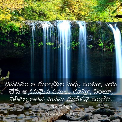 Picture 03 - 2 పేతురు పత్రిక 2:8 TELIRV - దినదినం ఆ - Bible Verse Picture