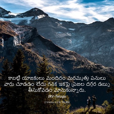 Picture 03 - 2 రాజులు 12:8 TELIRV - కాబట్టి యాజకులు - Bible Verse Picture