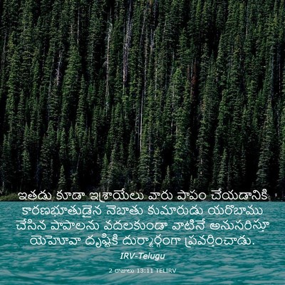 Picture 03 - 2 రాజులు 13:11 TELIRV - ఇతడు కూడా - Bible Verse Picture