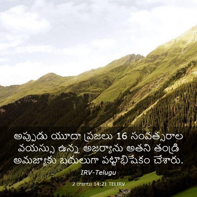 Picture 03 - 2 రాజులు 14:21 TELIRV - అప్పుడు యూదా - Bible Verse Picture