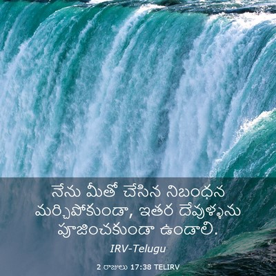 Picture 03 - 2 రాజులు 17:38 TELIRV - నేను మీతో చేసిన - Bible Verse Picture