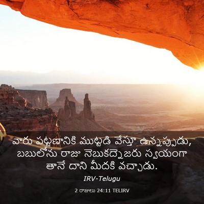 Picture 03 - 2 రాజులు 24:11 TELIRV - వారు పట్టణానికి - Bible Verse Picture