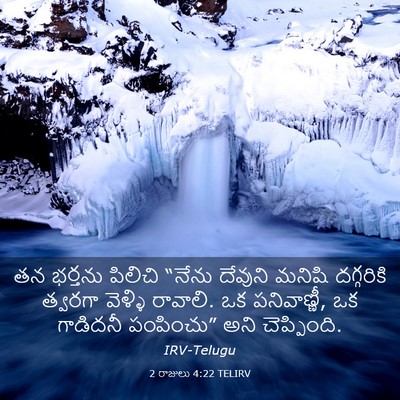 Picture 03 - 2 రాజులు 4:22 TELIRV - తన భర్తను పిలిచి - Bible Verse Picture