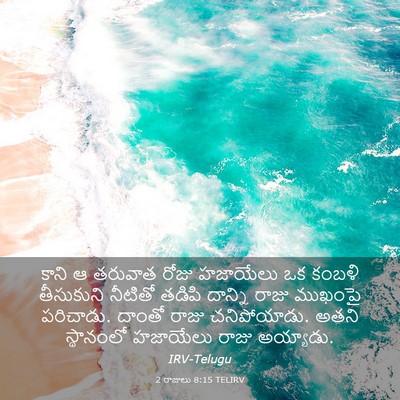 Picture 03 - 2 రాజులు 8:15 TELIRV - కాని ఆ తరువాత రోజు - Bible Verse Picture