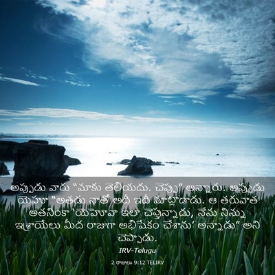 Picture 03 - 2 రాజులు 9:12 TELIRV - అప్పుడు వారు - Bible Verse Picture