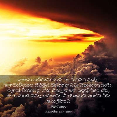 Picture 03 - 2 సమూయేలు 12:7 TELIRV - నాతాను దావీదును - Bible Verse Picture