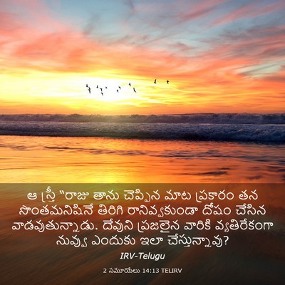 Picture 03 - 2 సమూయేలు 14:13 TELIRV - ఆ స్త్రీ “రాజు - Bible Verse Picture
