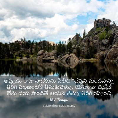 Picture 03 - 2 సమూయేలు 15:25 TELIRV - అప్పుడు రాజు - Bible Verse Picture