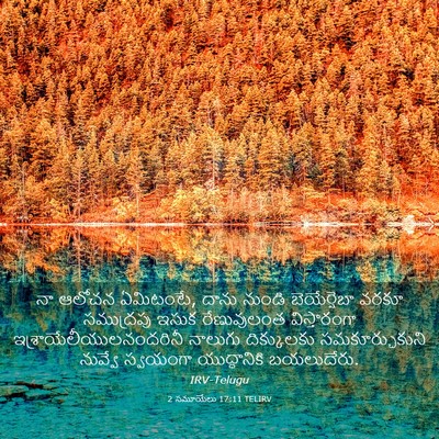 Picture 03 - 2 సమూయేలు 17:11 TELIRV - నా ఆలోచన ఏమిటంటే, - Bible Verse Picture