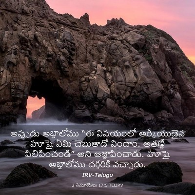 Picture 03 - 2 సమూయేలు 17:5 TELIRV - అప్పుడు అబ్షాలోము - Bible Verse Picture