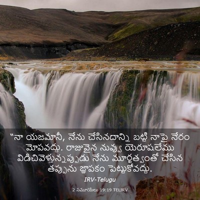 Picture 03 - 2 సమూయేలు 19:19 TELIRV - “నా యజమానీ, నేను - Bible Verse Picture