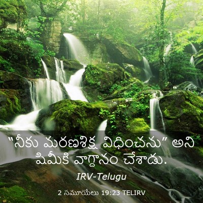 Picture 03 - 2 సమూయేలు 19:23 TELIRV - “నీకు మరణశిక్ష - Bible Verse Picture