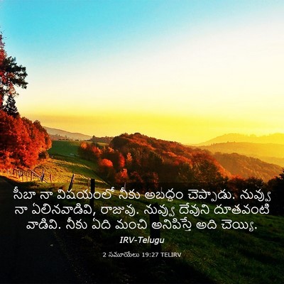 Picture 03 - 2 సమూయేలు 19:27 TELIRV - సీబా నా విషయంలో - Bible Verse Picture