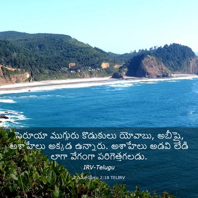 Picture 03 - 2 సమూయేలు 2:18 TELIRV - సెరూయా ముగ్గురు - Bible Verse Picture