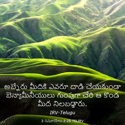 Picture 03 - 2 సమూయేలు 2:25 TELIRV - అబ్నేరు మీదికి - Bible Verse Picture