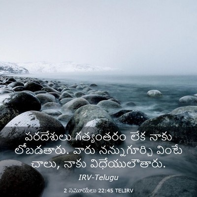 Picture 03 - 2 సమూయేలు 22:45 TELIRV - పరదేశులు గత్యంతరం - Bible Verse Picture