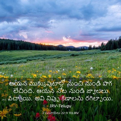 Picture 03 - 2 సమూయేలు 22:9 TELIRV - ఆయన - Bible Verse Picture