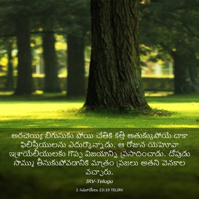 Picture 03 - 2 సమూయేలు 23:10 TELIRV - అరచెయ్యి బిగుసుకు - Bible Verse Picture