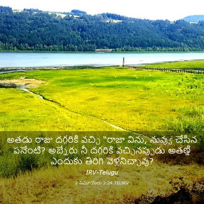 Picture 03 - 2 సమూయేలు 3:24 TELIRV - అతడు రాజు - Bible Verse Picture