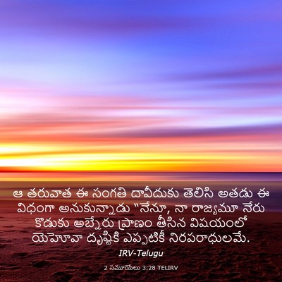 Picture 03 - 2 సమూయేలు 3:28 TELIRV - ఆ తరువాత ఈ సంగతి - Bible Verse Picture